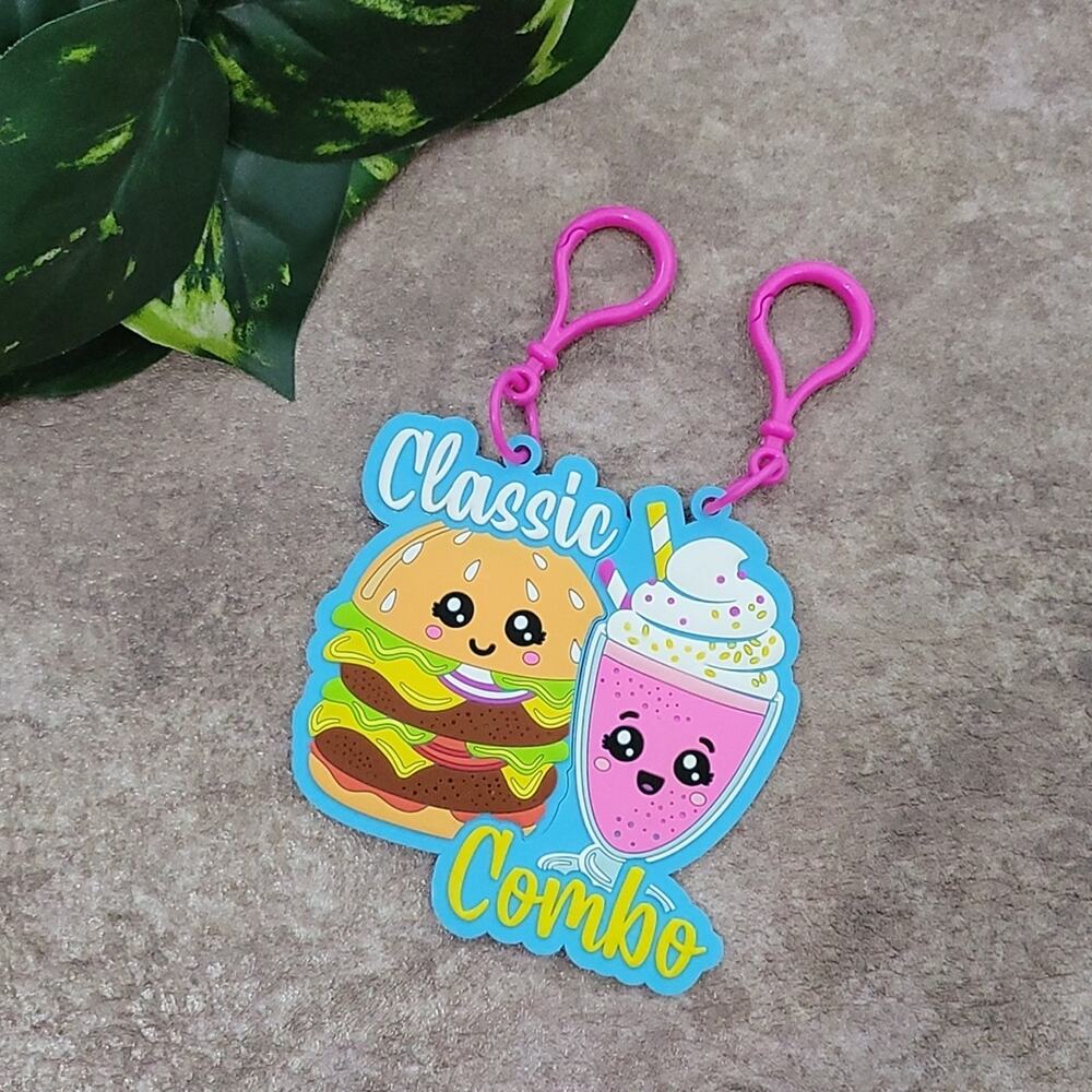 Best Friends 'Classic Combo' hamburger & milkshake keychains